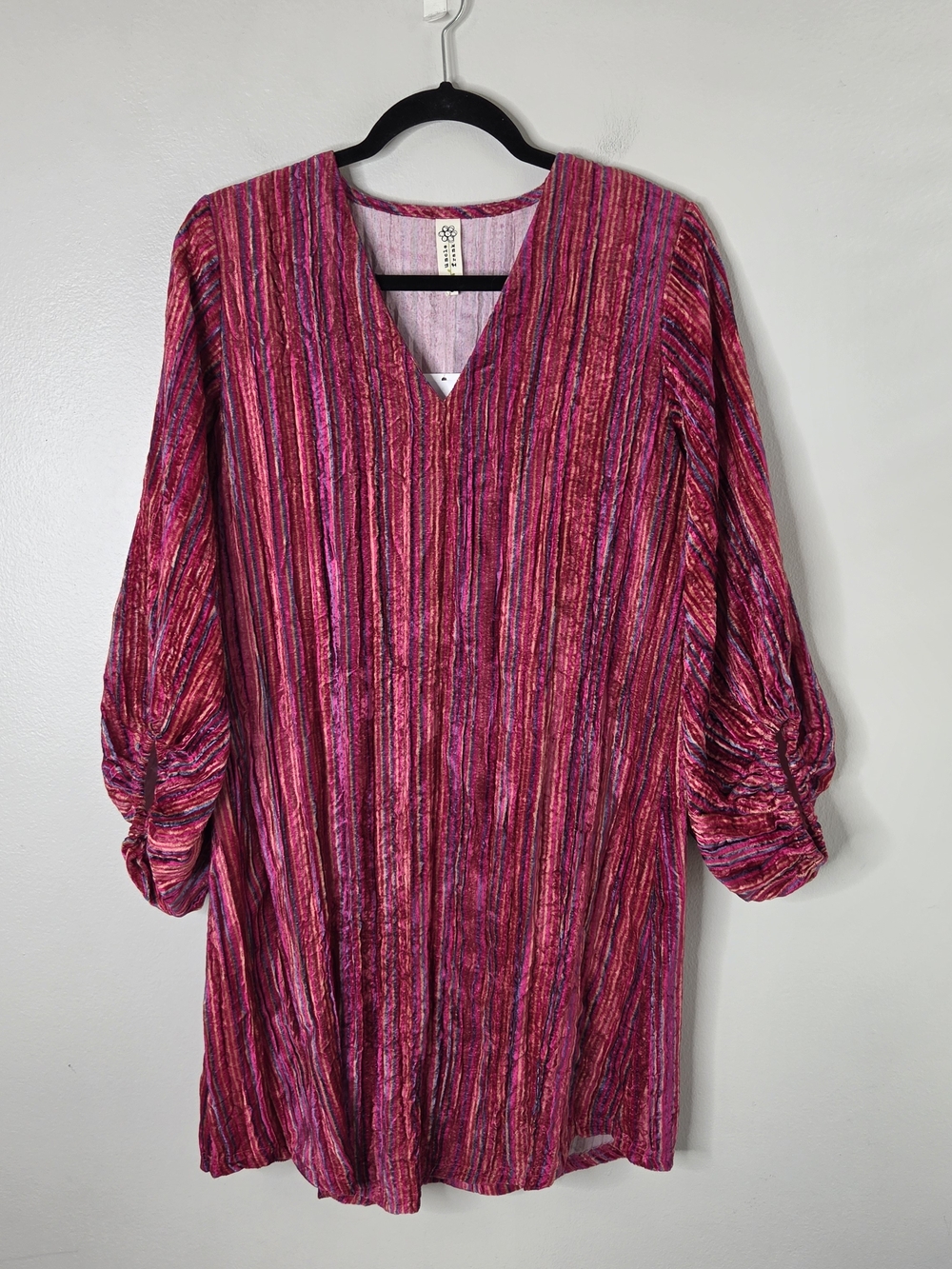 Uncle Frank Velvet Striped Dress